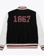 Morehouse Maroon Tigers Homecoming Black Varsity Jacket - Image 2