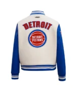 Shop The Detroit Pistons Retro Classic Varsity Jacket - Trendy Leather Jackets
