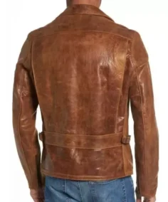 Shop The Men's Pure Tan Brown Brando Leather Jacket