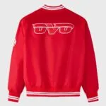 NBA Atlanta Hawks Red Bomber Jacket - Image 2