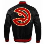 Atlanta Hawks Retro Classic Satin Jacket - Image 4
