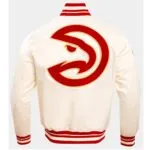 Atlanta Hawks Retro Classic Satin Jacket - Image 3