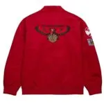 Atlanta Hawks Red Lightweight Satin Jacket - Image 2