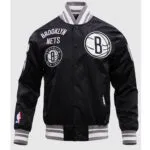 Brooklyn Nets Retro Classic Satin Jacket - Image 2