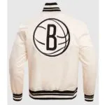 Brooklyn Nets Retro Classic Satin Jacket - Image 3