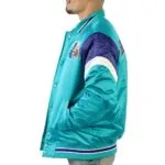 Charlotte Hornets Eastern Aqua Satin Jacket - Image 4