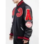 Mashup Atlanta Hawks Black Varsity Jacket - Image 3