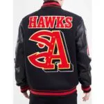 Mashup Atlanta Hawks Black Varsity Jacket - Image 2