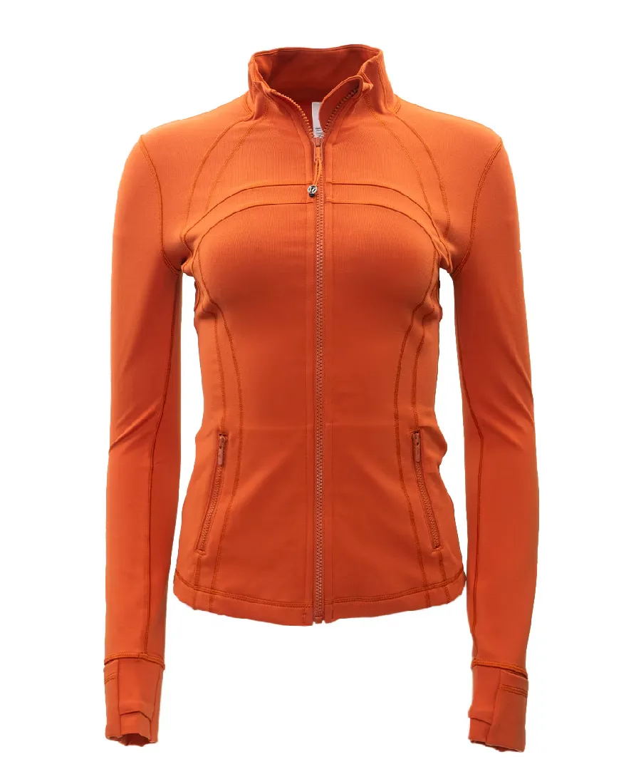 Lululemon Define Orange Jacket Lululemon Define Orange Jacket - Trendy Leather Jackets