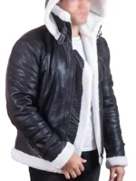 Men’s Classic Shearling Leather Jacket - Image 2