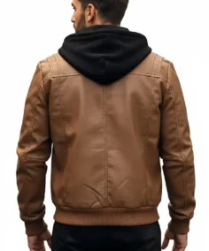 Shop The Men’s Vintage Brown Leather Bomber Jacket