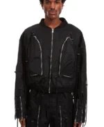 WHO DECIDES WAR Window Moto Jacket Front