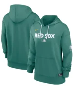 Woman Boston Red Sox Yellow City Connect Hoodie Front & Back