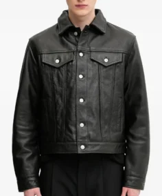 1017 ALYX 9SM Button-Fastening Leather Jacket
