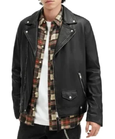 Berlin Black Moto Leather Jacket - Trendy Leather Jackets