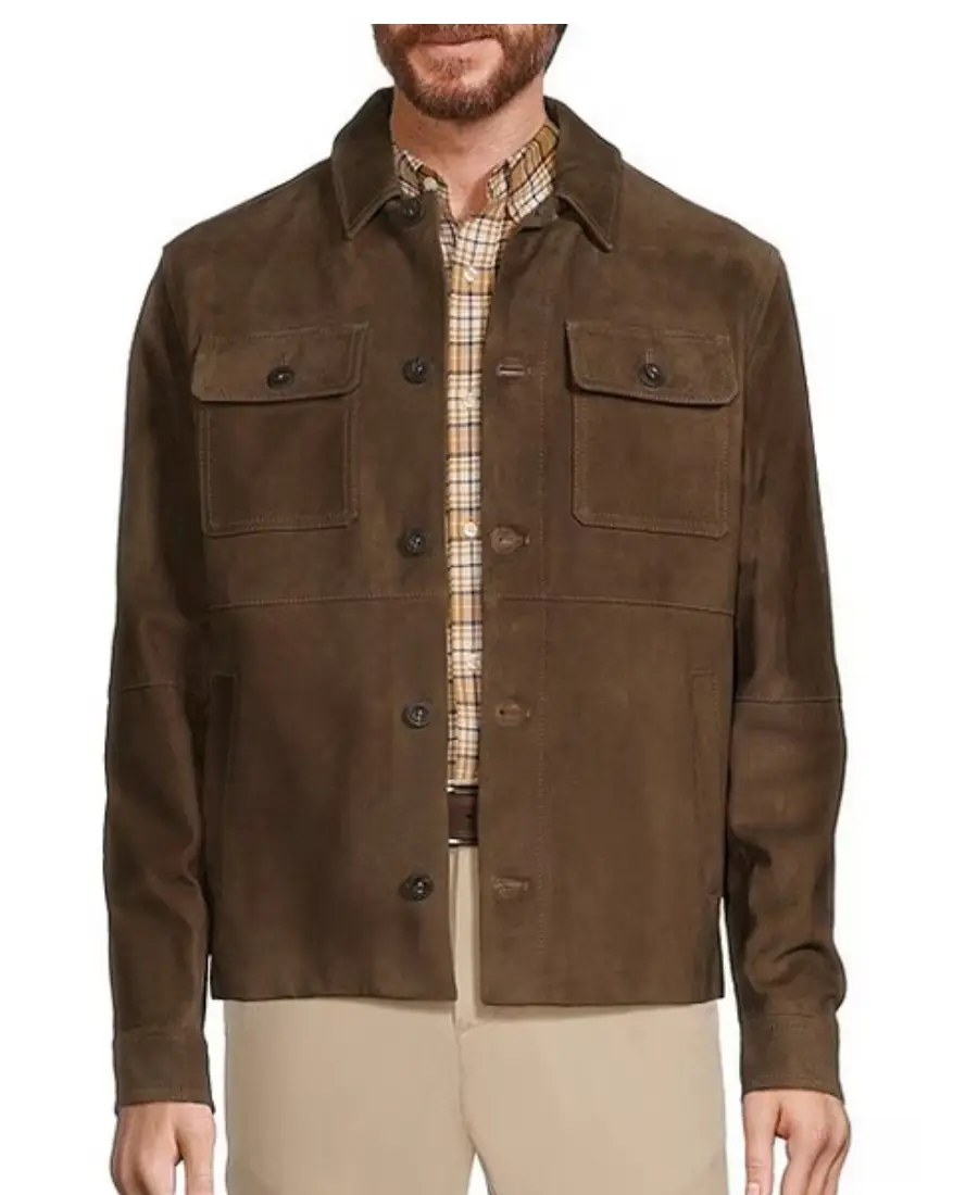 Men'S New Suede Jacket Casual Single-Breasted Jacket Men'S New Suede Jacket Casual Single-Breasted Jacket