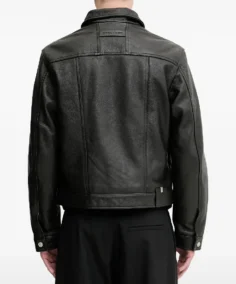 Shop The 1017 ALYX 9SM Button-Fastening Leather Jacket