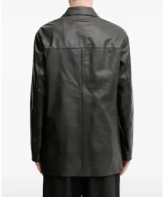 Shop The 1017 ALYX 9SM Buttoned Leather Jacket