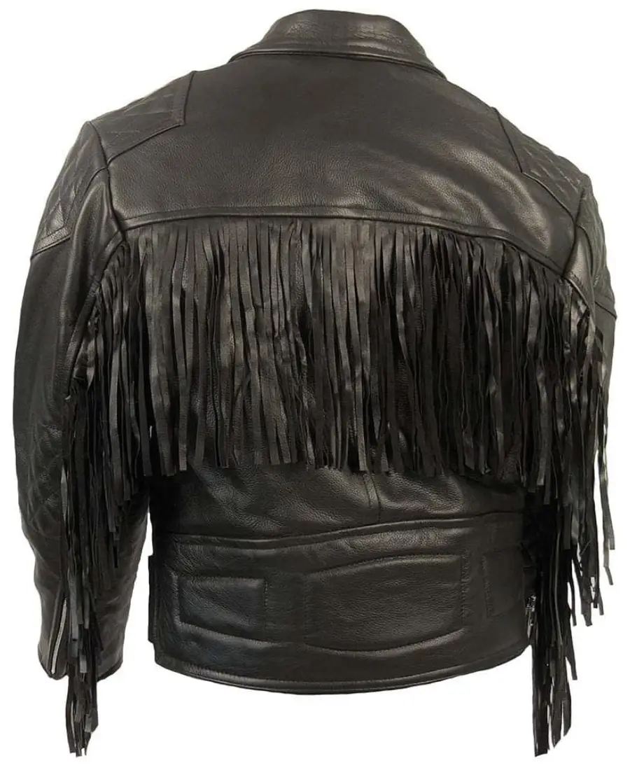 Shop The Men'S Vintage Fringe Tassel Brando Motorcycle Jacket