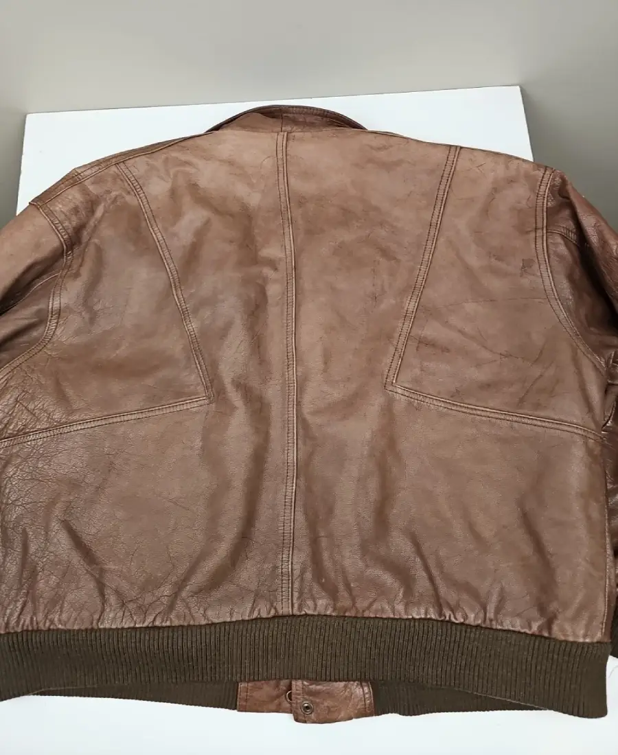 Shop The Vintage Distressed Leather Flight Aviator Roundtree &Amp; York Bomber Jacket