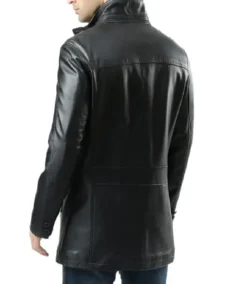 Shop The Murphy Men's Real Lambskin Black Leather Car Coat