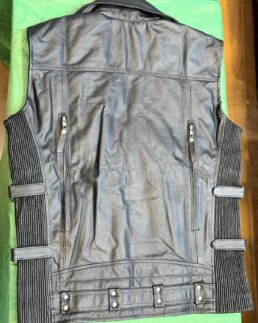 Shop The Men's Brando Black Leather Vest