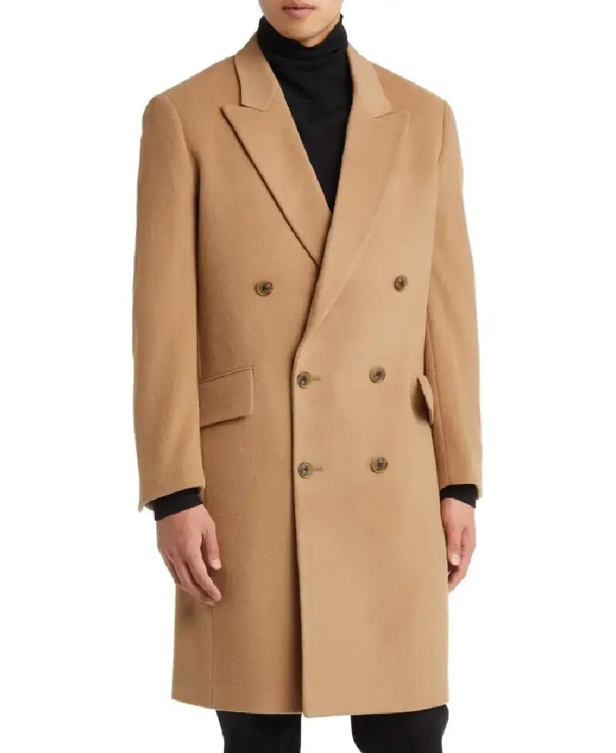 Men'S Classic Beige Wool Trench Coat Men'S Classic Beige Wool Trench Coat