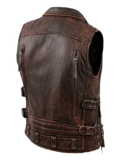 Shop The Men’s Genuine Cowhide Biker Brando Vest
