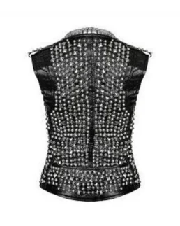 Shop The Men's Studded Brando Biker Leather Vest