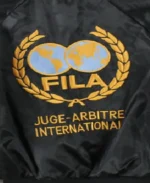 Fila King International Golf Embroidered Black BomberJacket Back Close