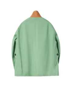 Men's Gabardine Reefer Coat Back