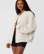 Renown Oversized Varsity Jacket Side