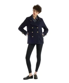 Shop The Men's Caban Navy Gold Reefer Jacket