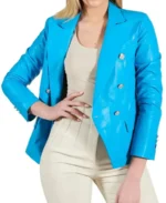 Shop The Women's Breasted Blue Double Blazer