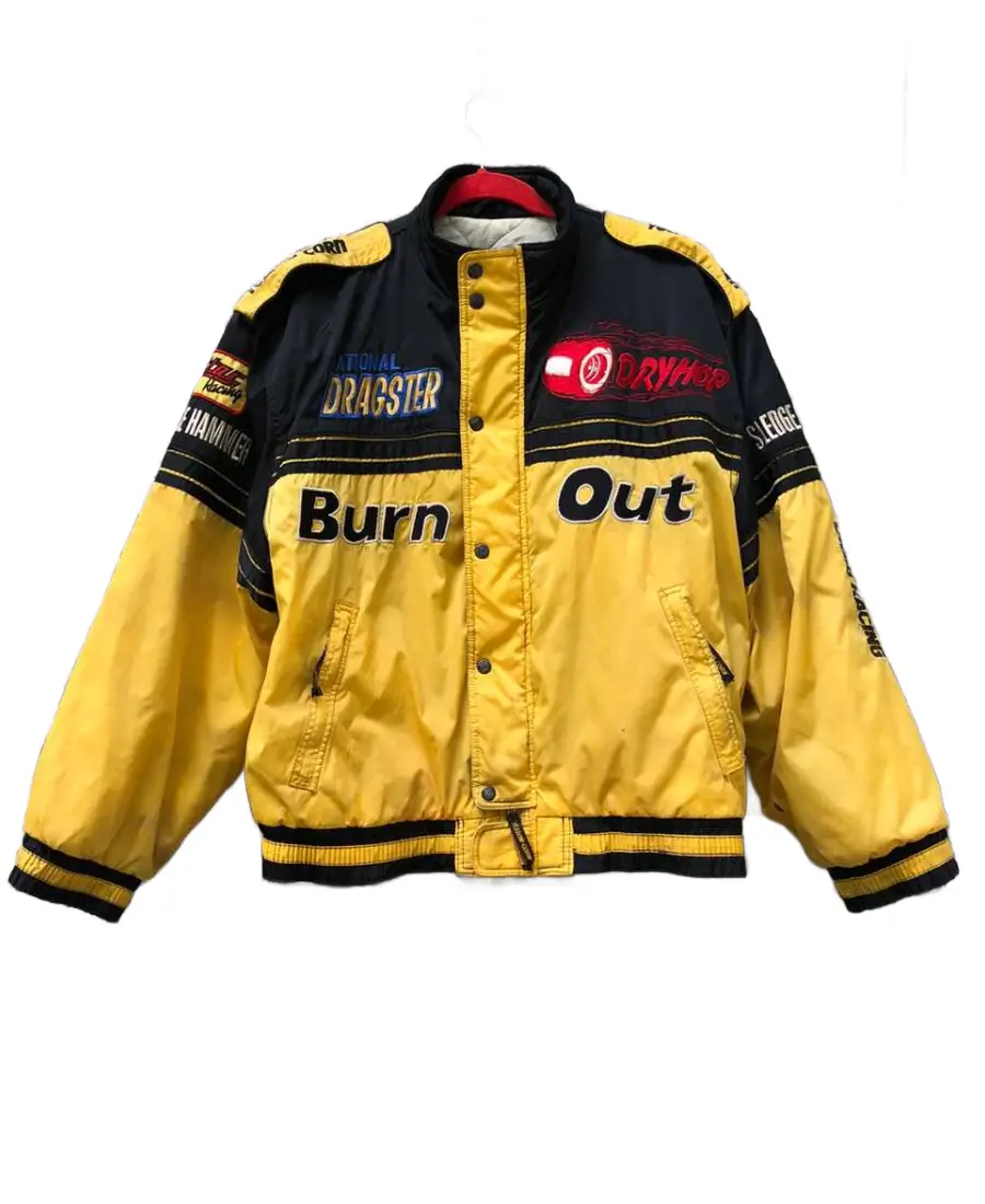 Vintage Team Yellow Corn Motorcycle Jacket - Image 1
