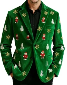 Men's Lumeqa Christmas Corduroy Blazer