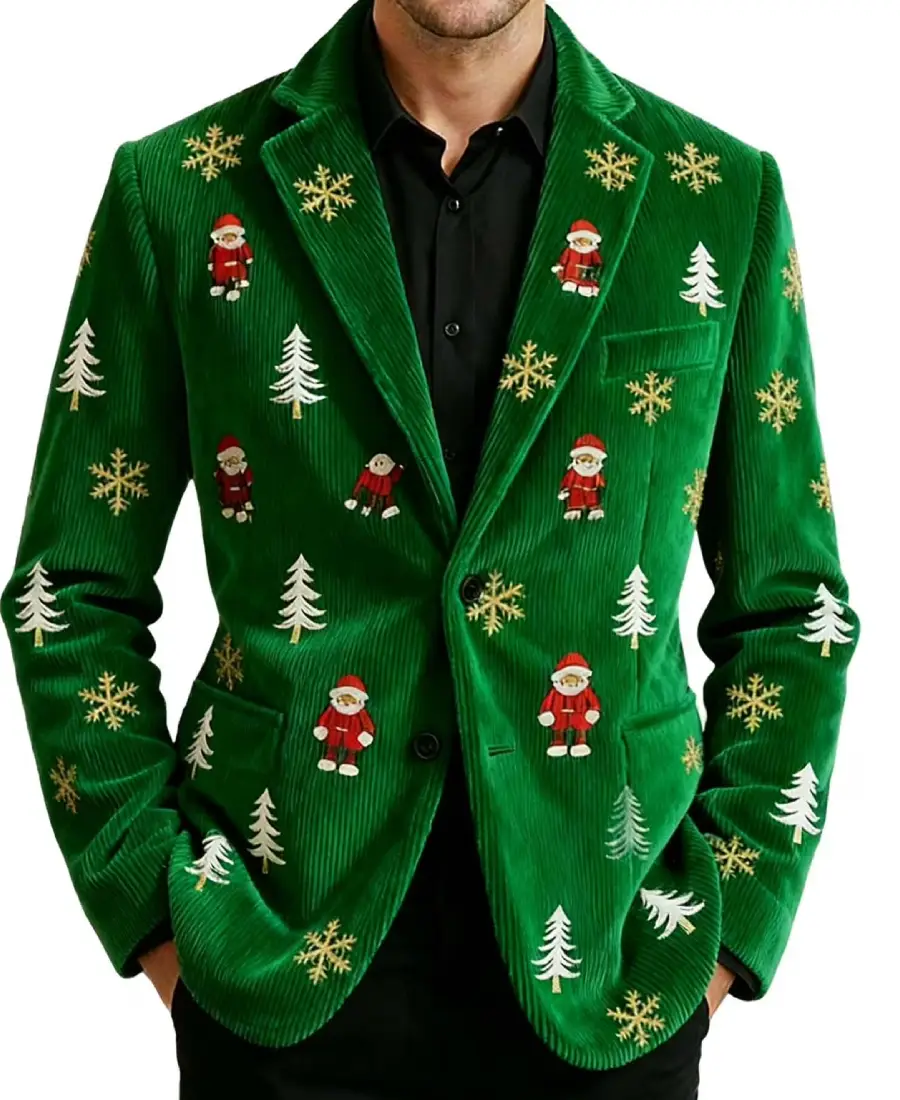 Men'S Lumeqa Christmas Corduroy Blazer Men'S Lumeqa Christmas Corduroy Blazer