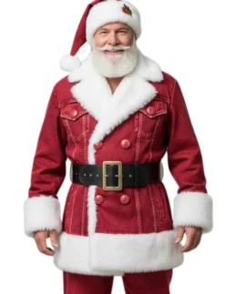 Men's Santa Claus Denim Jacket