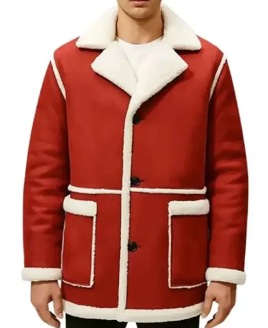 Men'S Santa Claus Red Christmas Jacket Men'S Santa Claus Red Christmas Jacket