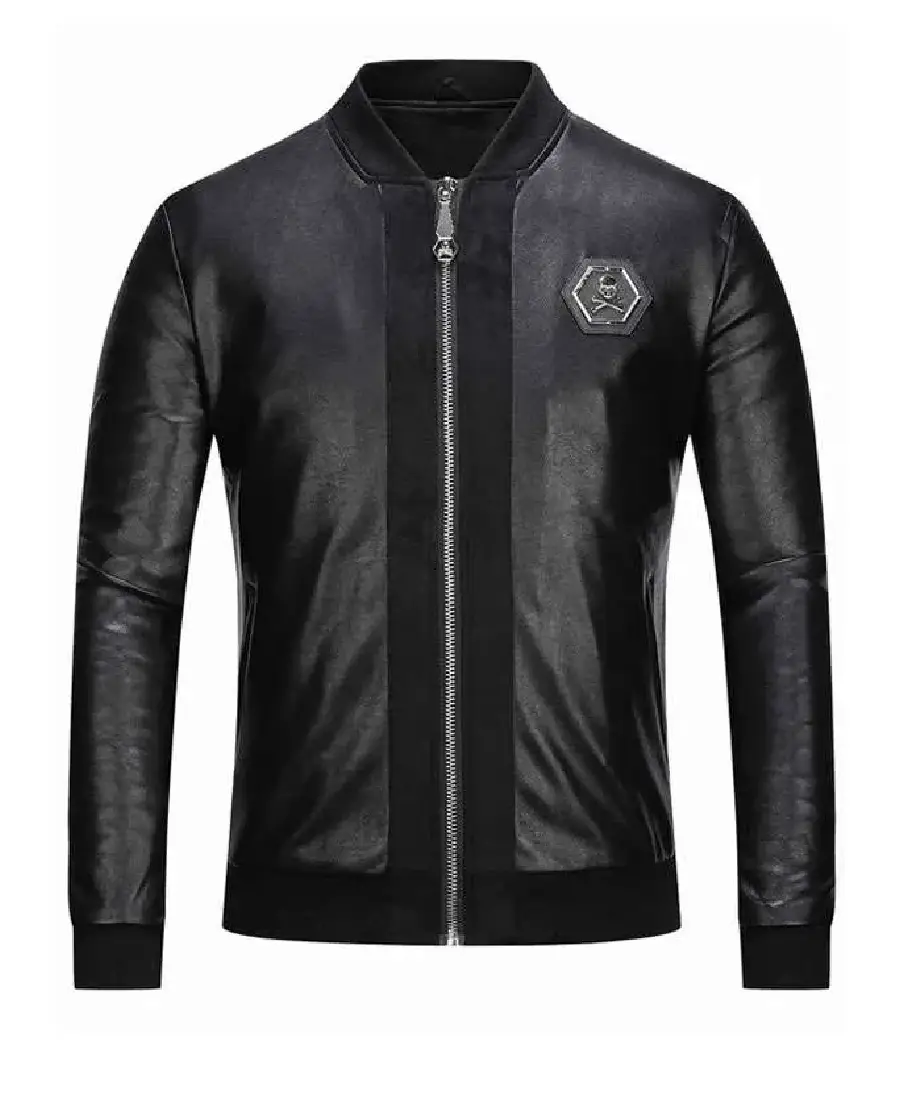 Perfecto Skull Black And White Leather Jacket Perfecto Skull Black And White Leather Jacket