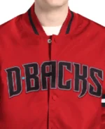 MLB Arizona Diamondbacks Scout Varsity Jacket Collar