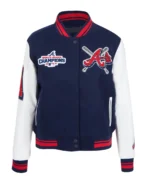 MLB Atlanta Braves Mashup Rib knitted Varsity Jacket