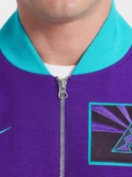 Men's Arizona Diamondbacks Nike Purple Bomber Jacket Collar