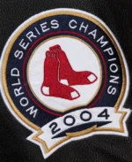 Men's Boston Red Sox Black Blackout Varsity Jacket Sleeves
