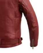 Men's Bronco Blaze Motorcycle Leather Jacket Sleeves