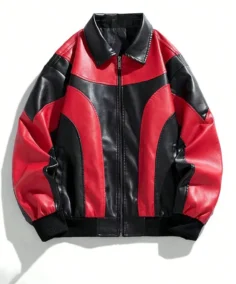 Men's Windproof Warm Motorcycle Leather Jacket