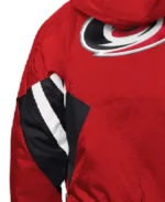NHL Carolina Hurricanes Half Zip Jacket Sleeves - Trendy Leather Jackets