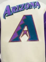 NLB Mashup Arizona Diamondbacks Varsity Jacket Back