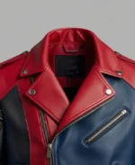 Shadowbolt Hybrid Biker Jacket Close