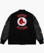 Shop The MLB Boston Red Sox Black Blackout Varsity Jacket